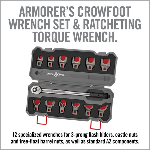 Real Avid AVMF13WS 13-PC AR15 Crowfoot Master Wrench Set Real Avid AVMF13WS 13-PC AR15 Crowfoot Master Wrench Set