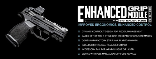 Strike Industries Sig P365 Enhanced Grip Module - Black