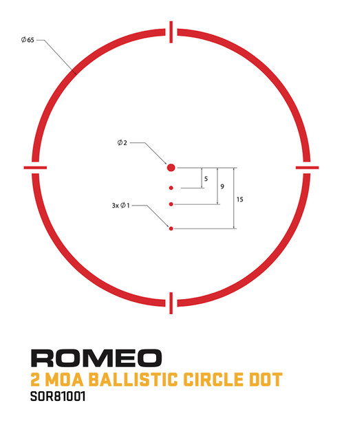 Sig Sauer ROMEO8H Fully Enclosed Red Dot - 2 MOA Ballistic Circle Dot, Black Finish Sig Sauer ROMEO8H Fully Enclosed Red Dot - 2 MOA Ballistic Circle Dot, Black Finish
