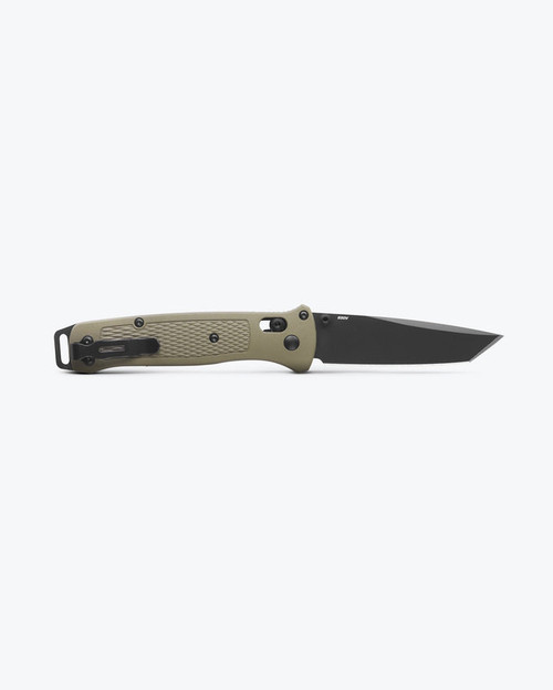 Benchmade 537BK-6 Bailout AXIS Folding Knife - 3.38" CPM-S30V Black Tanto Blade, Ranger Green Grivory Handles