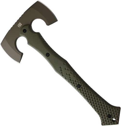 Halfbreed Blades BA-01 Compact Battle Axe - OD Green