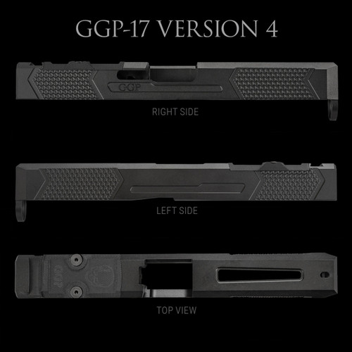 Grey Ghost Precision GGP-17 Stripped Slide Glock 17 Gen 3 - Version 4, Black Grey Ghost Precision GGP-17 Stripped Slide Glock 17 Gen 3 - Version 4, Black