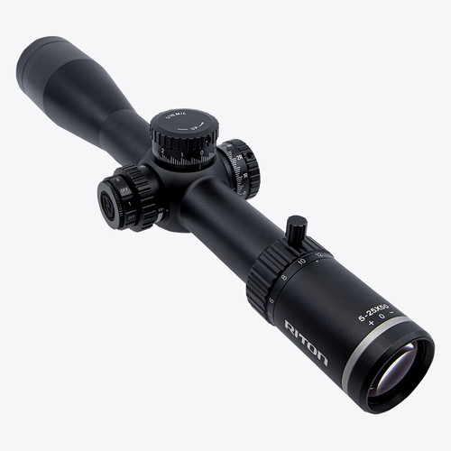 Riton Optics X5 CONQUER 5-25×50mm MRAD - 34mm Tube, PSR Illuminated Reticle, First Focal Plane, Black