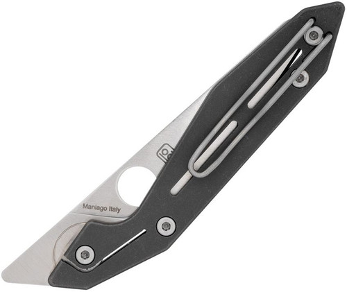 Spyderco NAND SLIPIT Ball Joint Slipjoint Front Flipper Knife - 3.19" Bohler M398 Satin Drop Point Blade, Machined Titanium Handles, Reversible Wire Clip - C270TIP Spyderco NAND SLIPIT Ball Joint Slipjoint Front Flipper Knife - 3.19" Bohler M398 Satin Drop Point Blade, Machined Titanium Handles, Reversible Wire Clip - C270TIP