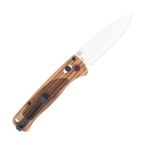 CobraTec Knives Zebrawood Bar Lock Folding Knife - 3.0" D2 Drop Point Satin Blade, Aluminum Body with Zebrawood Scales CobraTec Knives Zebrawood Bar Lock Folding Knife - 3.0" D2 Drop Point Satin Blade, Aluminum Body with Zebrawood Scales