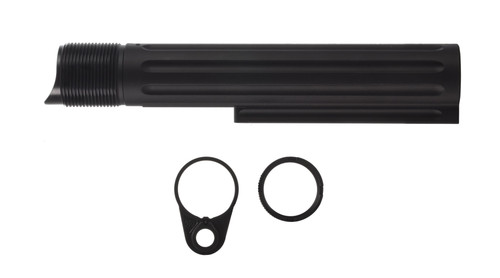 Primary Weapons Systems Enhanced Buffer Tube with Ratchet Lock Castlenut and Endplate