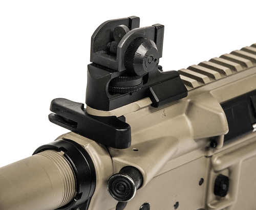 UTG Super Slim Fixed Rear Sight A2 Dual Aperture with 6/3 Drum - Black