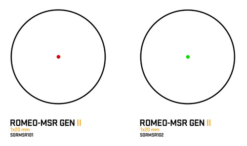 Romeo MSR GEN II Rifle Red Dot Sight - 2 MOA Red Dot, FDE