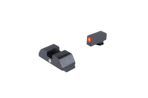 AmeriGlo Pro i-Dot 2 Dot Tritium Night Sights for Glock Gen 1-4 9mm/.40/.380, Gen 5 10mm/.45 - Orange Outline AmeriGlo Pro i-Dot 2 Dot Tritium Night Sights for Glock Gen 1-4 9mm/.40/.380, Gen 5 10mm/.45 - Orange Outline