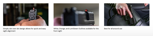 AmeriGlo Pro i-Dot 2 Dot Tritium Night Sights for Glock Gen 1-4 9mm/.40/.380, Gen 5 10mm/.45 - Orange Outline AmeriGlo Pro i-Dot 2 Dot Tritium Night Sights for Glock Gen 1-4 9mm/.40/.380, Gen 5 10mm/.45 - Orange Outline