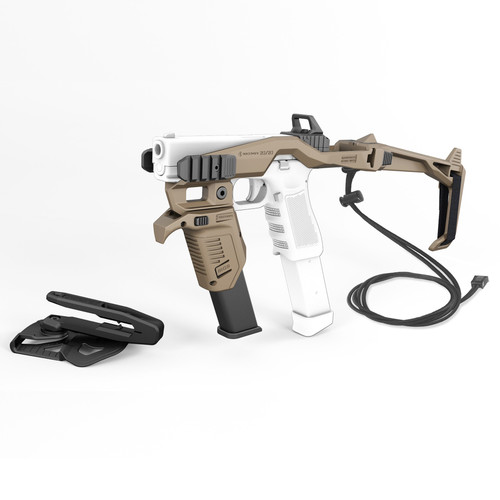 ReCover Tactical 20/20MG Stabilizer Kit - Brace w/Strap, UCH & GCH17 Charging Handles, Minimalist Sling, Picatinny Side Rails, G7 Holster w/Pistol Adapter, MG9 Angled Mag Pouch For Glock Magazines ReCover Tactical 20/20MG Stabilizer Kit - Brace w/Strap, UCH & GCH17 Charging Handles, Minimalist Sling, Picatinny Side Rails, G7 Holster w/Pistol Adapter, MG9 Angled Mag Pouch For Glock Magazines