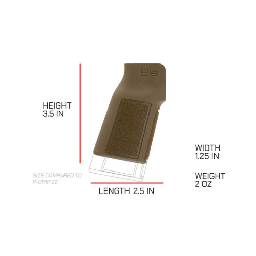 B5 Systems P-Grip 22 K - 13 Degree Grip Angle, Flat Dark Earth B5 Systems P-Grip 22 K - 13 Degree Grip Angle, Flat Dark Earth