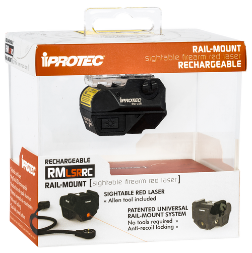 iProTec RMLSR RC Rechargeable Red Laser 5mW 650 nm Wavelength - for Long Guns, Pistol, Subcompact Handguns