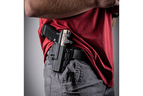 Crucial Concealment Covert OWB Holster for the Springfield Echelon 4.0C - Right Hand, Kydex Construction, Black