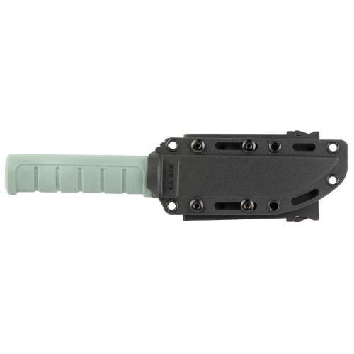 KA-BAR 6101 Dust II Fixed Blade Knife - 5.25" D2 Black Clip Point Blade, Green GFN Handles, Plastic Sheath KA-BAR 6101 Dust II Fixed Blade Knife - 5.25" D2 Black Clip Point Blade, Green GFN Handles, Plastic Sheath