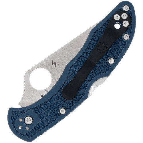 Spyderco Delica 4 Lightweight Folding Knife - 2.9" CPM-SPY27 Satin Plain Blade, Cobalt Blue FRN Handles, Lockback - C11PCBL Spyderco Delica 4 Lightweight Folding Knife - 2.9" CPM-SPY27 Satin Plain Blade, Cobalt Blue FRN Handles, Lockback - C11PCBL