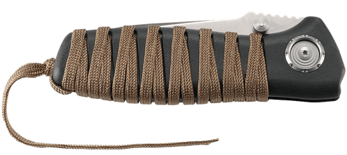 CRKT 6235 Parascale Bushcraft Folding Knife - 3.19" D2 Drop Point Blade, Black GRN Handles with Paracord Wrap CRKT 6235 Parascale Bushcraft Folding Knife - 3.19" D2 Drop Point Blade, Black GRN Handles with Paracord Wrap