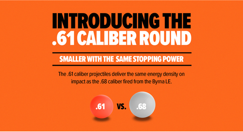 Byrna CL .61 Caliber C02 Launcher Universal Kit - Safety Orange