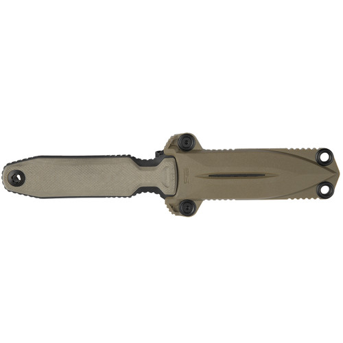 SOG Knives Pentagon FX Covert Fixed Blade - FDE - S35VN Black Double Edge Dagger, Black G10 Handles, Kydex Sheath SOG Knives Pentagon FX Covert Fixed Blade - FDE - S35VN Black Double Edge Dagger, Black G10 Handles, Kydex Sheath