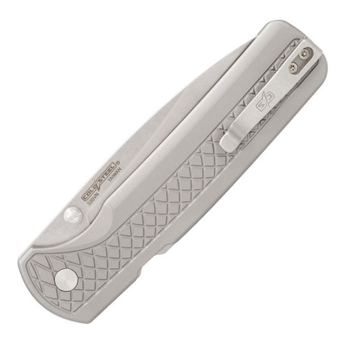 Cold Steel FM-1 Atlas Lock Folding Knife - 3.5" S35VN Drop Point Satin Blade, Stonewashed Titanium Handles Cold Steel FM-1 Atlas Lock Folding Knife - 3.5" S35VN Drop Point Satin Blade, Stonewashed Titanium Handles
