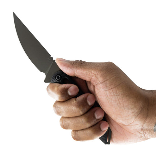 Toor Knives Willow Fixed Blade Knife - 3.75" CPM-154 Spanish Moss Drop Point Blade, Skeletonized Black G10 Handles, Kydex Sheath Toor Knives Willow Fixed Blade Knife - 3.75" CPM-154 Spanish Moss Drop Point Blade, Skeletonized Black G10 Handles, Kydex Sheath