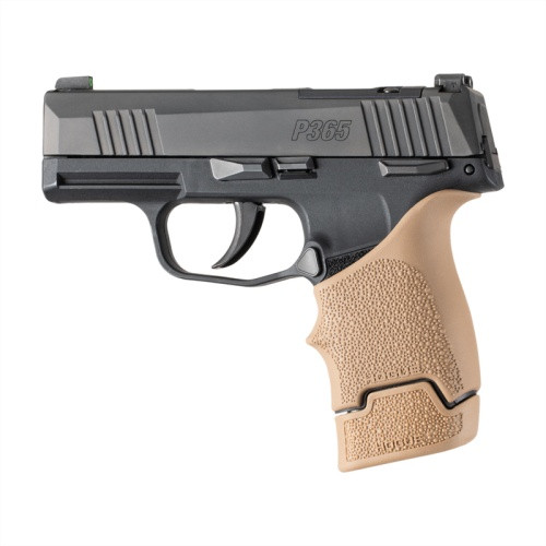 Hogue OverMolded Rubber Grip Extension Base Pads for 12 Round P365 Magazines - FDE
