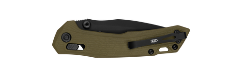 Zero Tolerance Model 0203 DuraLock Folding Knife - 4" CPM-M4 Black PVD Drop Point Blade, OD Green G10 Handles