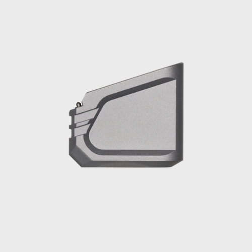 Tyrant CNC +6 Glock Magazine Extension - G17/19X/34/45 - Gray - TD-G17MAGEX-G