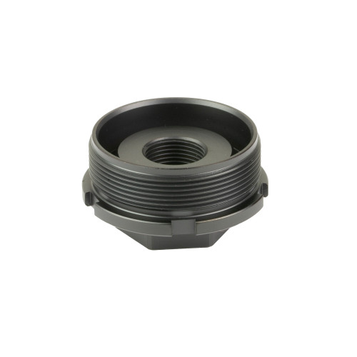 KGM Direct Thread Adapter 1/2X28 for HUB (1.375x24) Suppressors - Titanium Construction, Black Finish