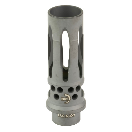 B&T USA Assault Closed Tine 556NATO Muzzle Device - 1/2x28, Black DLC Coated Finish