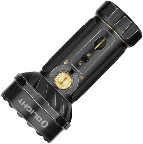 Olight Marauder Mini Variable-Output Rechargeable LED Floodlight - 7,000 Max Lumens, Distressed Black with Gold Accents
