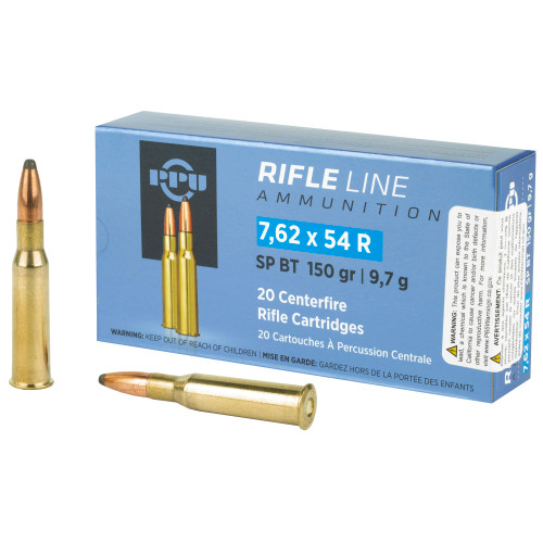 PPU 7.62X54R 150 Grain Soft Point - 20 Round Box