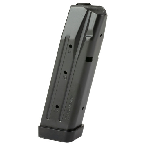 Sig Sauer P320 X-Five Legion 10RD 9MM Magazine - 9MM, 10 Rounds, with Henning Group Aluminum Basepad, Fits Sig P320 X-Five Legion, Steel, Black