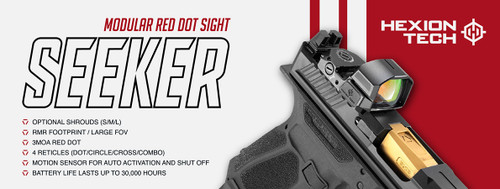 Strike Industries Hexion Tech Seeker Red Dot Sight - RMR Footprint, Black