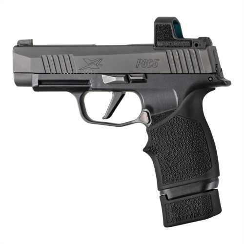 Hogue OverMolded Rubber Grip Extension Base Pads for 15 Round P365X and XL Magazines - Black