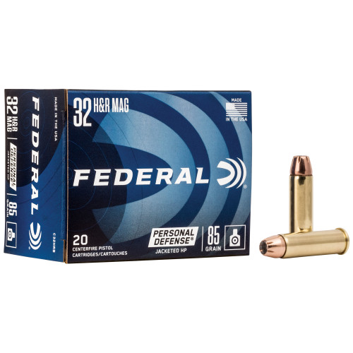Federal Personal Defense 32 H&R Mag 85 Grain Jacketed Hollow Point - 20 Round Box