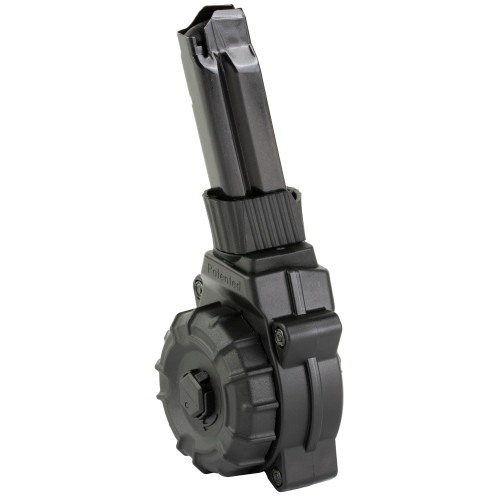 ProMag DRM-A82 S&W Shield Plus 9mm 30 Round Drum Magazine - Fits S&W Shield, Polymer, Black