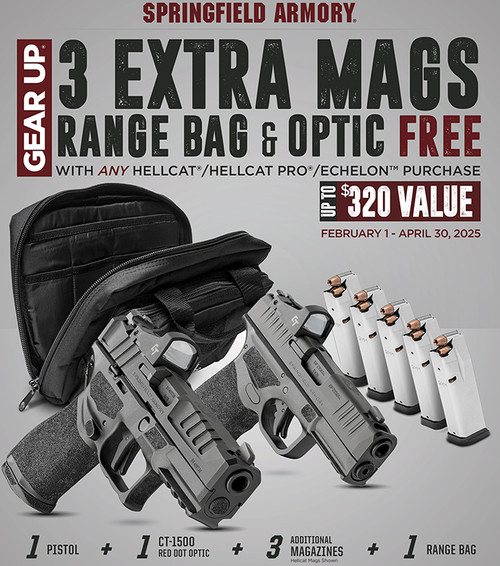 Springfield Armory EC9459BUCOMPGU25 Echelon Gear Up 25 Package Gear Up 25 Pkg 9mm Luger 20+1 4.50"