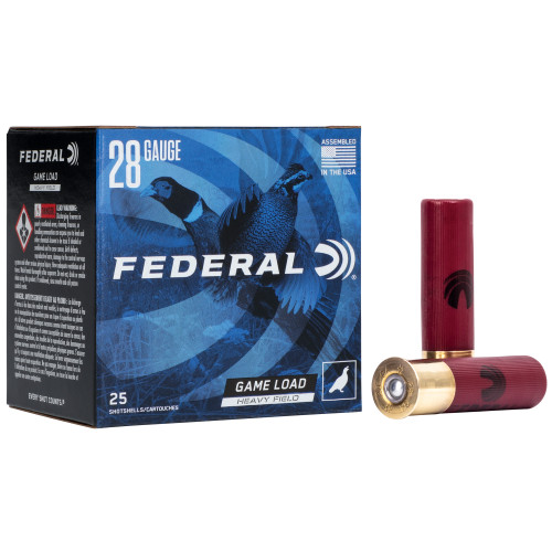 Federal Game Load Heavy Field 28 Gauge 2.75" #7.5 1oz Shot - 25 Round Box