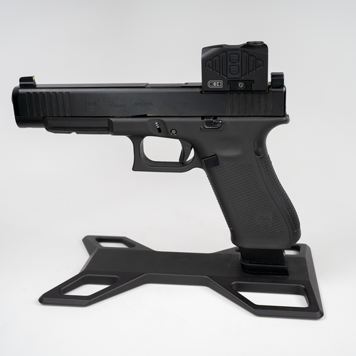 C&H Precision Duty Multi Reticle Fully Enclosed Red Dot Sight - Circle Dot Reticle, CNC Machined One Piece Aluminum Housing, 50,000 Hour Battery Life, Matte Finish, Black