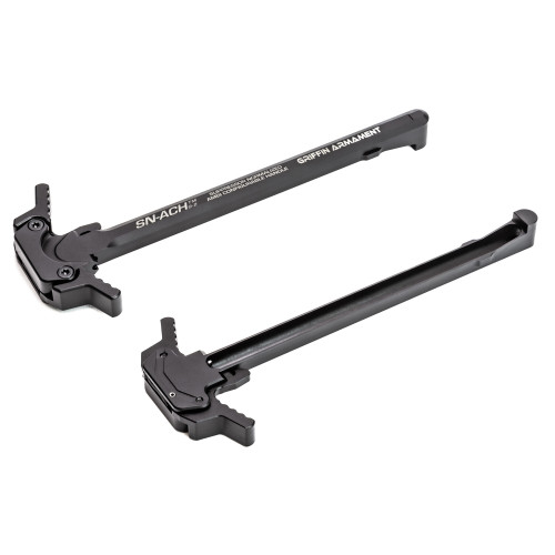 Griffin Armament SN-ACH 15 GEN 2 Ambi AR-15 Charging Handle - Forward-Facing Gas Vent, Black