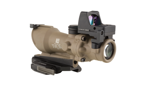 Trijicon TA01-D-100555 ACOG ECOS Combo 4x32mm Illuminated Amber Crosshair .223 BDC Reticle - Flat Dark Earth