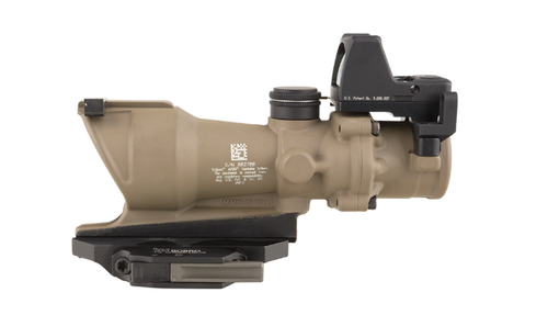 Trijicon TA01-D-100555 ACOG ECOS Combo 4x32mm Illuminated Amber Crosshair .223 BDC Reticle - Flat Dark Earth