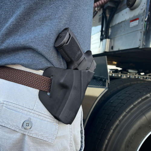 Adaptive Tactical BOA Holster OWB - Fits Full Size/Compact Pistols, Right Hand, Black