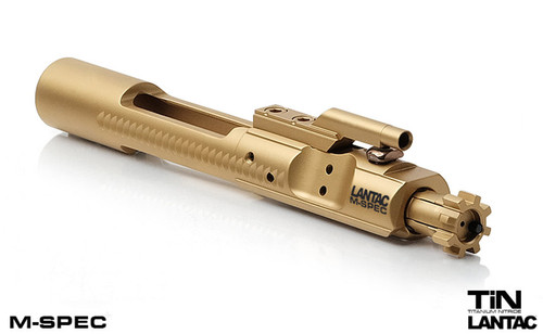 LanTac USA M-SPEC 5.56/.223 Bolt Carrier Group - Gold TiN Finish