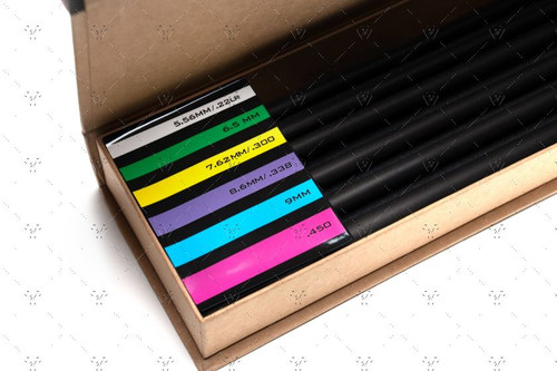 Strike Industries Send It Sticks CarbonFiber Alignment Rods - Set of 6, 556/22LR, 6.5MM, 7.62MM/.300, 8.6MM/.338, 9MM, .450