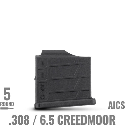 MDT .308/6.5 Creedmoor AICS Polymer 5 Round Magazine - Black