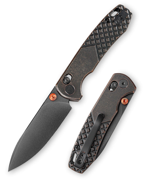 Travisa Dragonfly-Cu Axis Lock EDC Folding Pocket Knife - 2.99'' 14C28N Steel Stonewashed Blade, Copper Handle