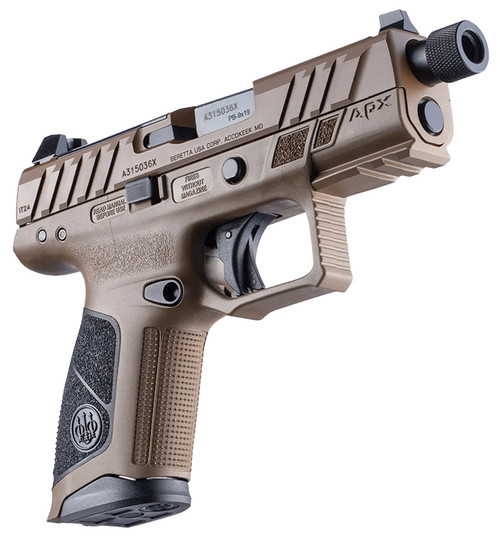 Beretta USA JAXA1C917TACFDE APX A1 Tactical Compact Frame 9mm Luger 4.20"