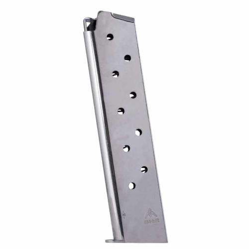 Mec-Gar USA 1911 Full Size 45 ACP 10 Round Magazine - Nickel Finish